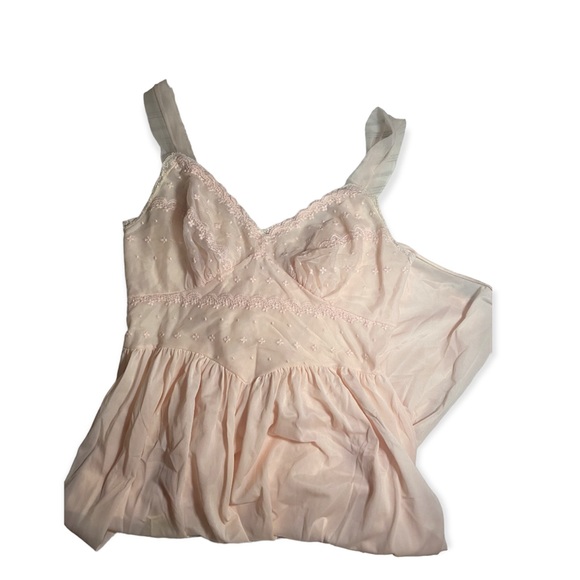 Vintage nylon Pandora lingerie basque waistline, sheer strap size 38 - Picture 11 of 12